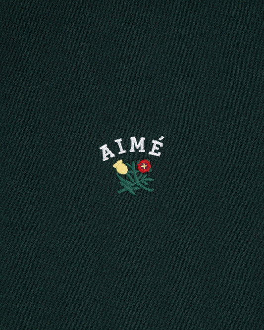 Aime Leon Dore Crest Quarter Zip Pullover Pine Groove