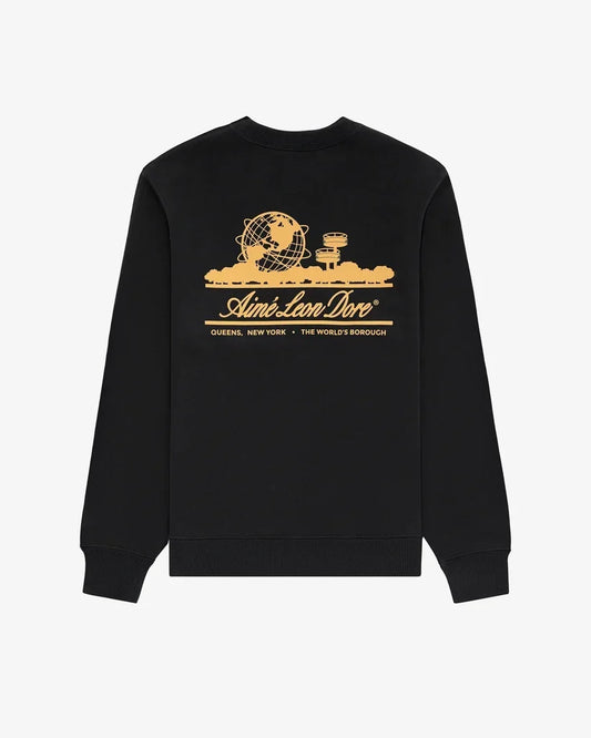 Aime Leon Dore Unisphere Crewneck Sweatshirt Black