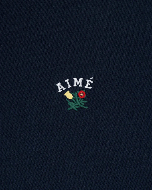 Aime Leon Dore Crest Quarter Zip Pullover Navy