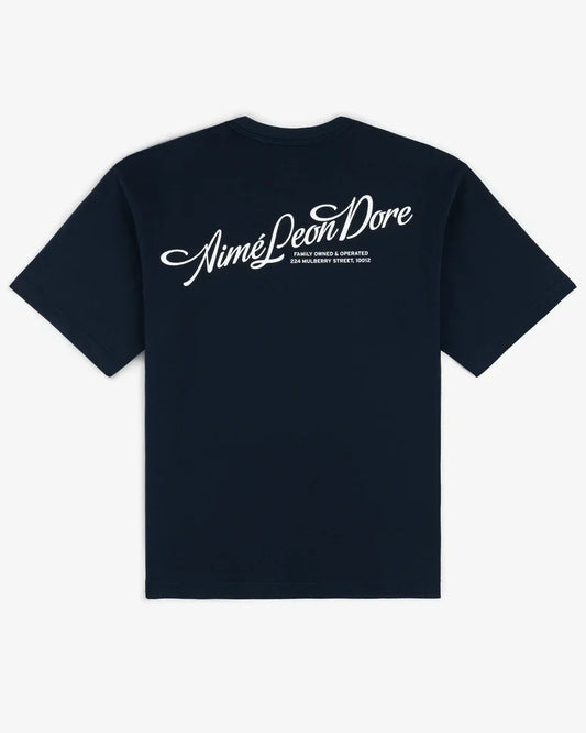 Aime Leon Dore Pappoús Logo Tee Navy