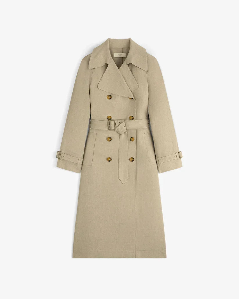 Aime Leon Dore Linen Trench Coat Women's