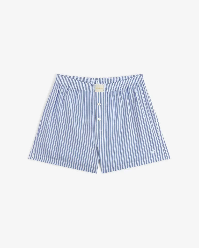 Aime Leon Dore Striped Boxer Short Blue Women's
