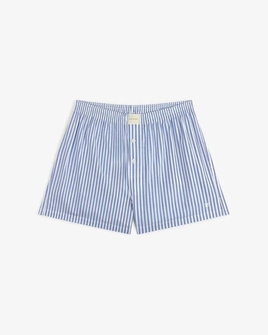 Aime Leon Dore Striped Boxer Short Blue Women's